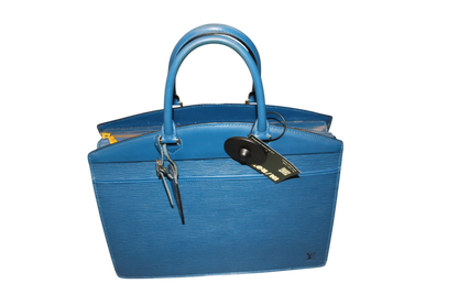 Louis Vuitton Riviera Bag Blue Leather