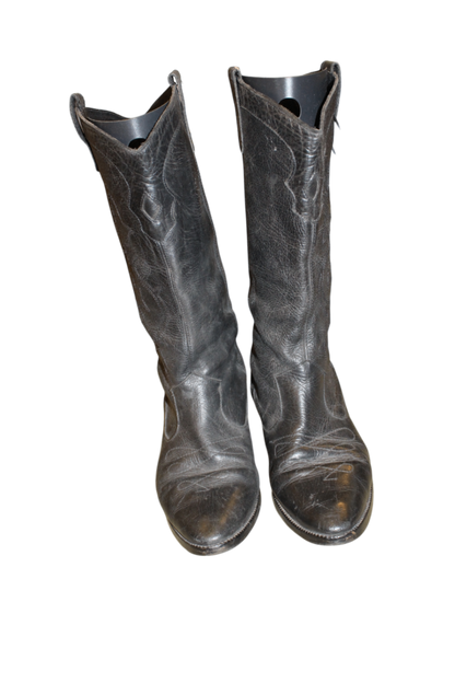 Cowboy Boots 40 Black Leather