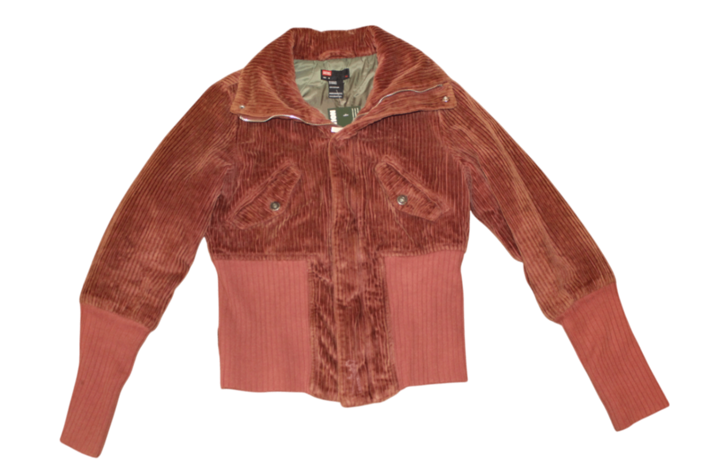 Diesel Jacket M / Dusty Rose/Brown Cotton