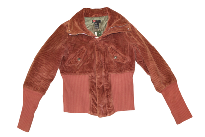 Diesel Jacket M / Dusty Rose/Brown Cotton