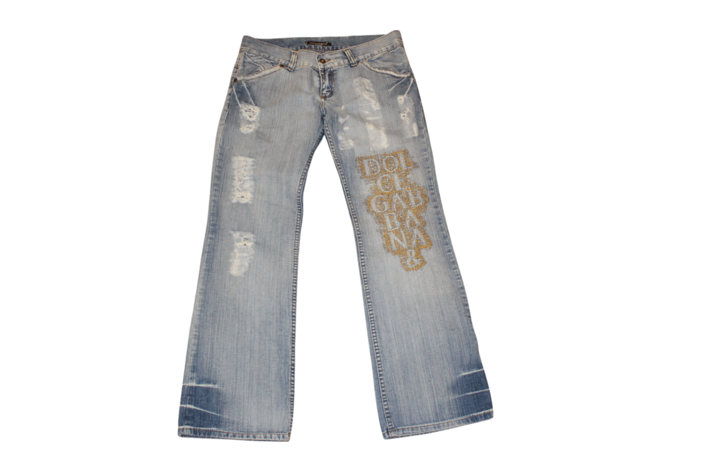 Dolce & Gabbana Jeans L Blue, Embroidered