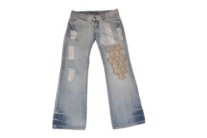 Dolce & Gabbana Jeans L Blue, Embroidered