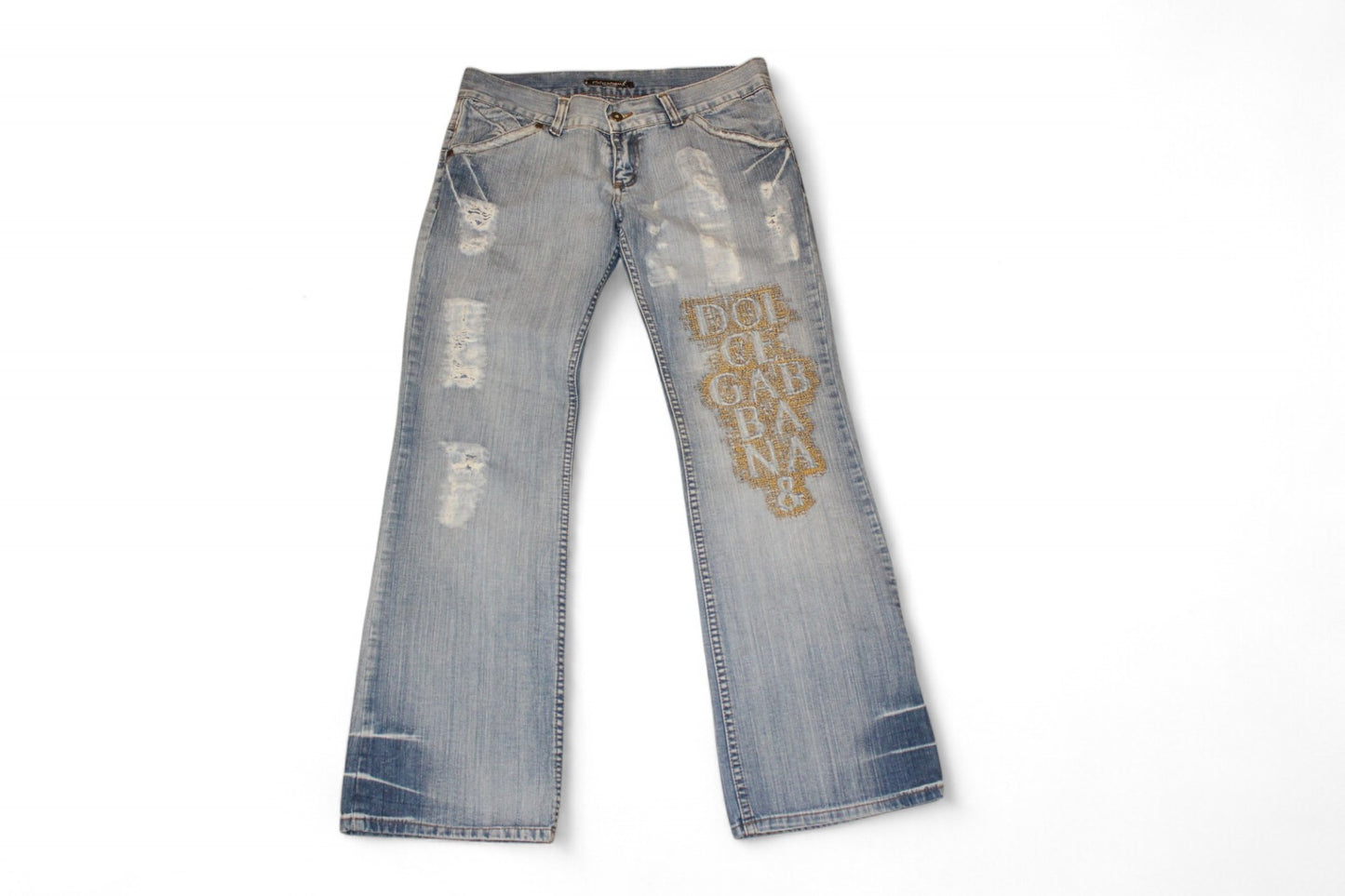 Dolce & Gabbana Jeans L Blue, Embroidered