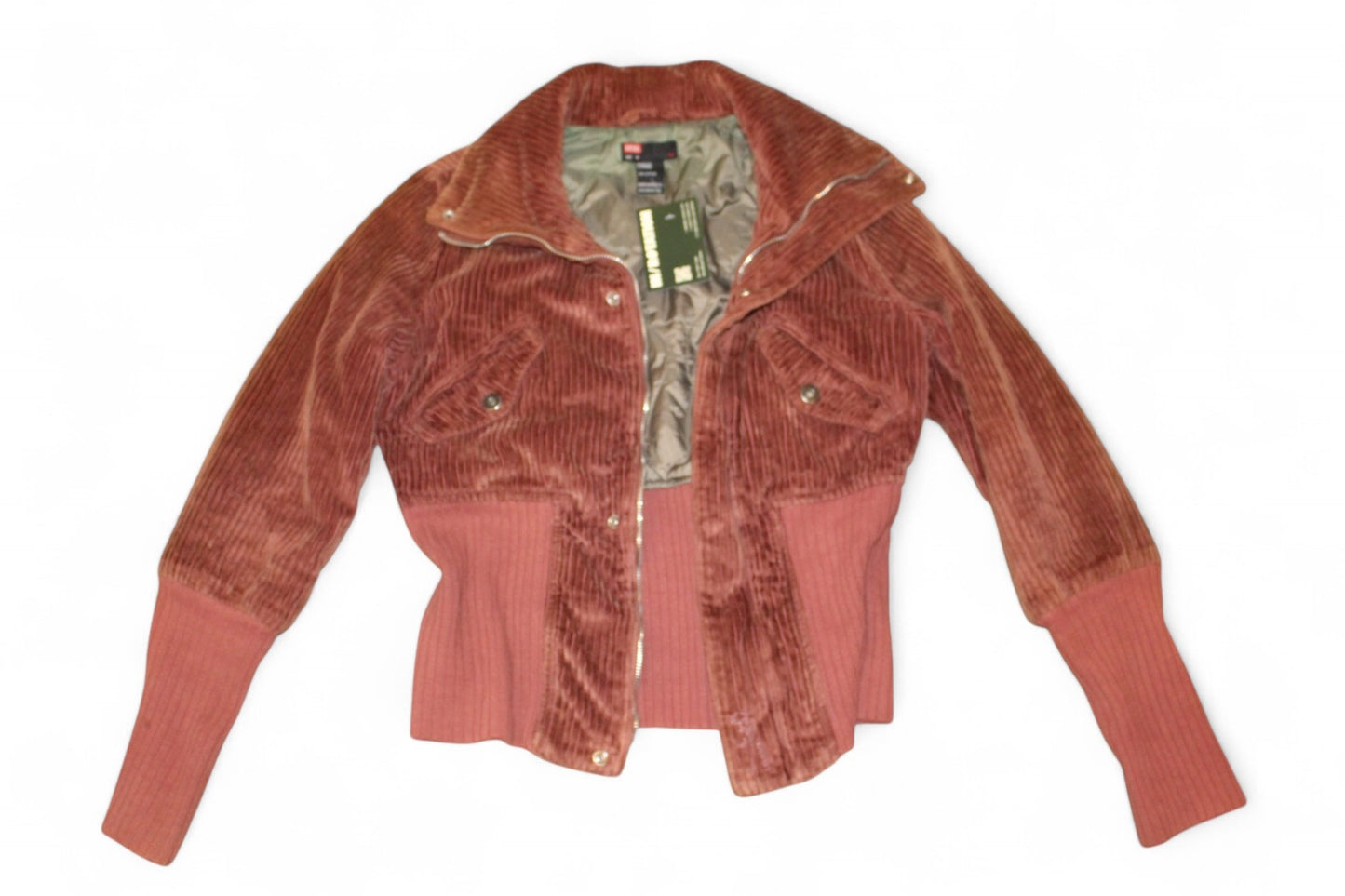 Diesel Jacket M / Dusty Rose/Brown Cotton