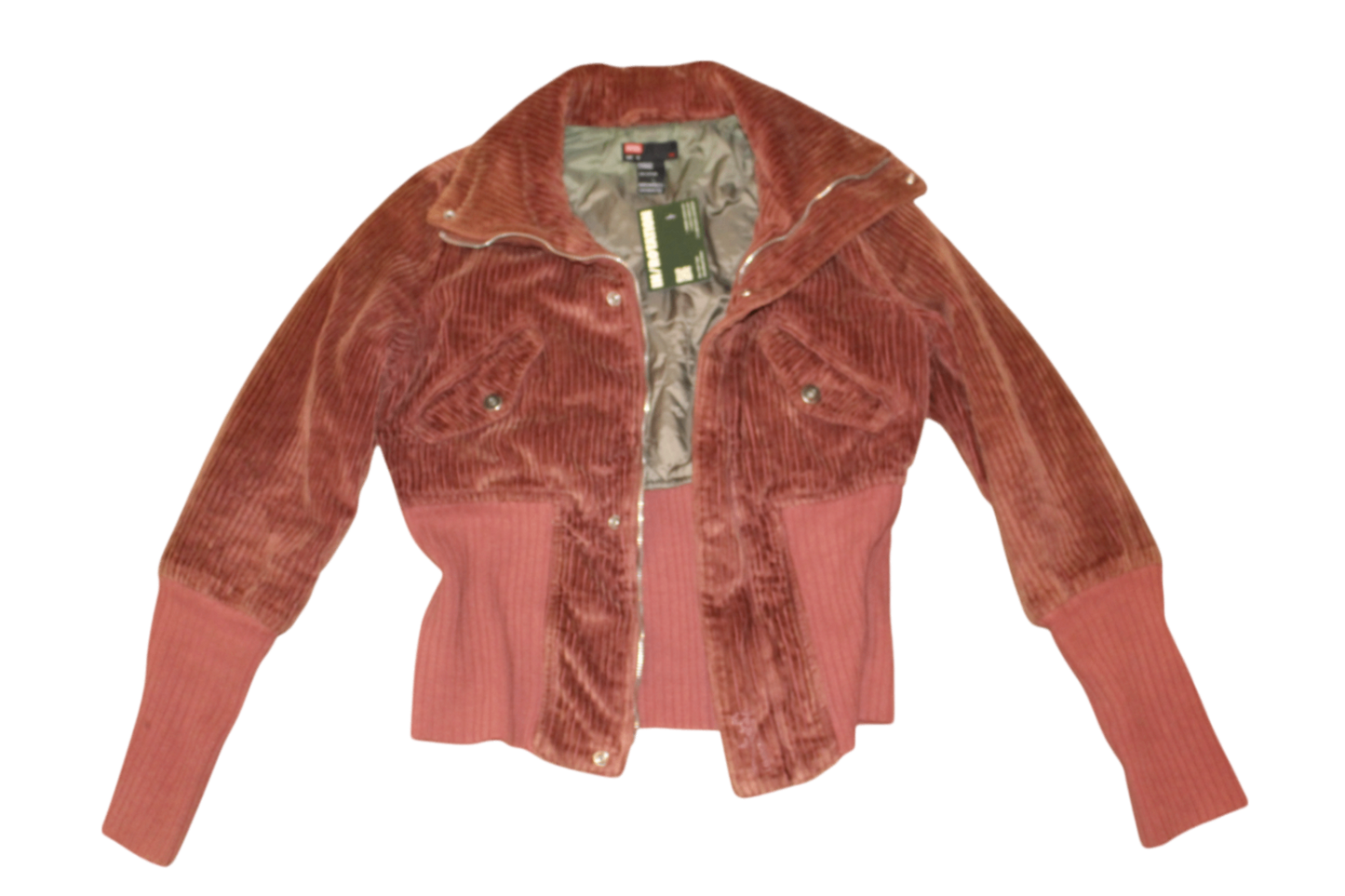 Diesel Jacket M / Dusty Rose/Brown Cotton