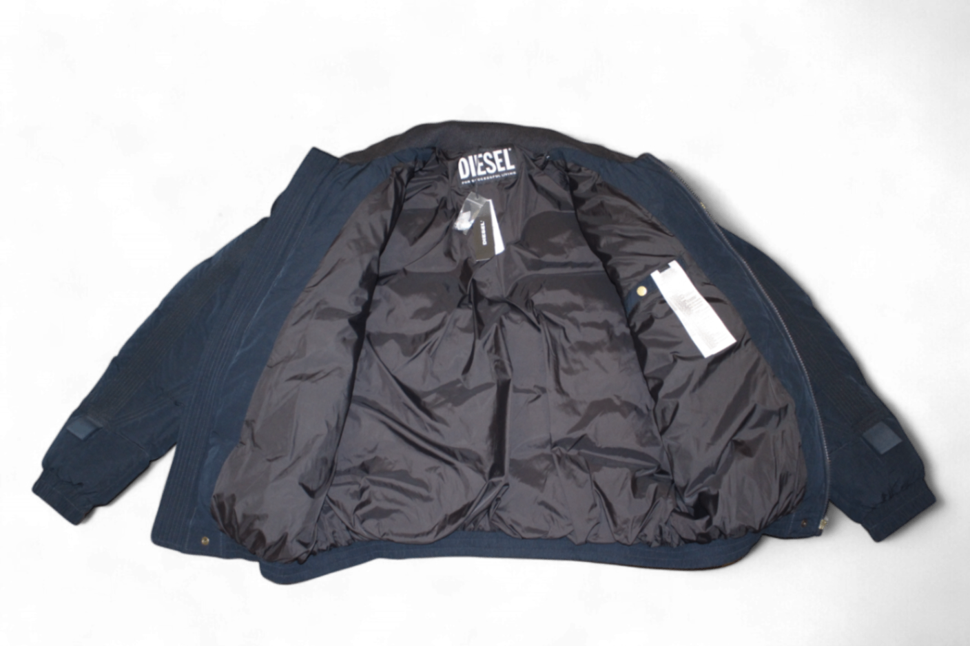 Diesel Jacket Navy and black, Puffer, Down, Size L