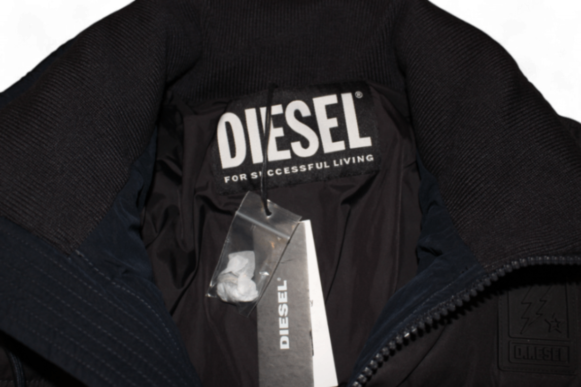 Diesel Jacket Navy and black, Puffer, Down, Size L