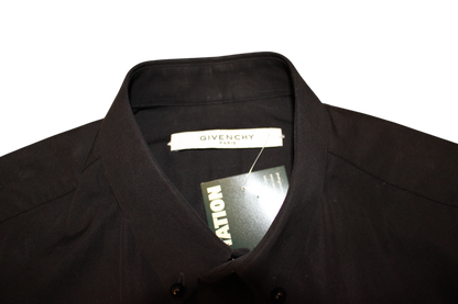 Givenchy Shirt Black Cotton ring zippers, Size M